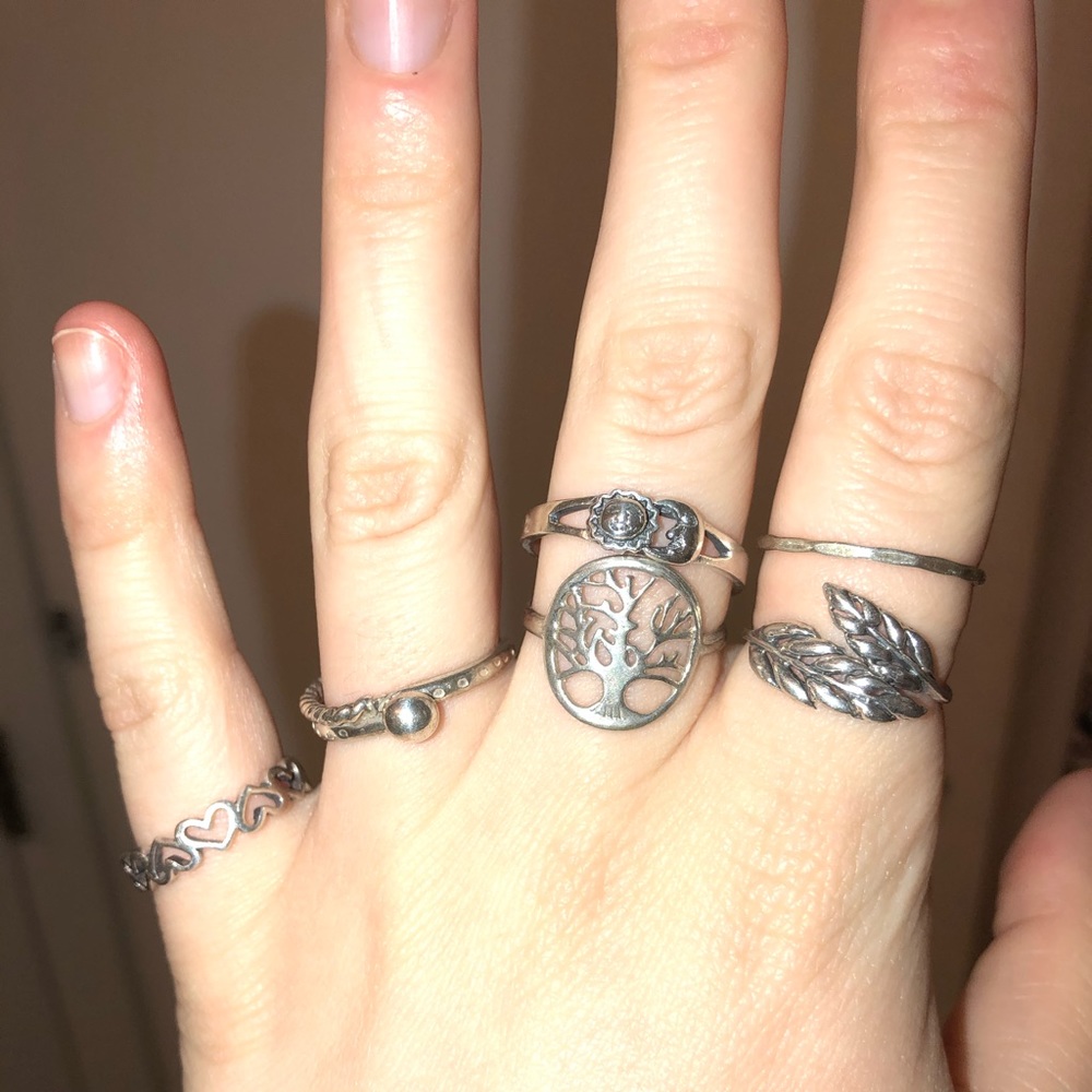 💍925 STERLING SILVER Assorted Rings Size 9💍